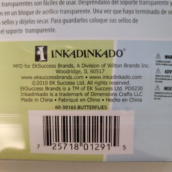 QUE SERA SERA & INCHES BUTTERFLIES with Block Clear Cling Stamps Lot of 2 Pkgs - Picture 8 of 8